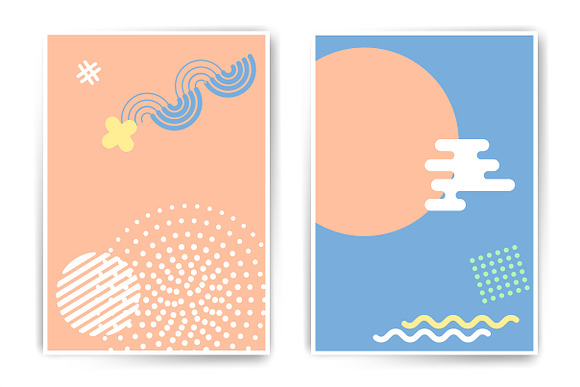 Poster Bundle, Minimalistic style in Illustrations - product preview 2