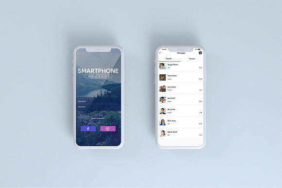 Smartphone Mock-Ups Vol. 3 in Mobile & Web Mockups - product preview 3