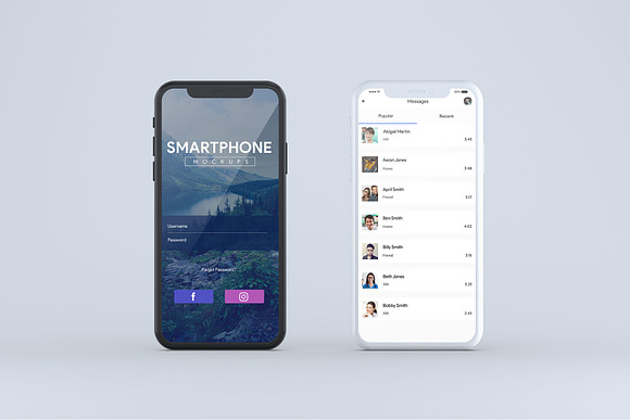 Smartphone Mock-Ups Vol. 3 in Mobile & Web Mockups - product preview 6