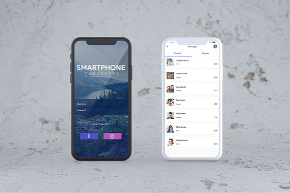 Smartphone Mock-Ups Vol. 3 in Mobile & Web Mockups - product preview 11