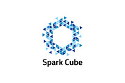Spark Cube Logo Template