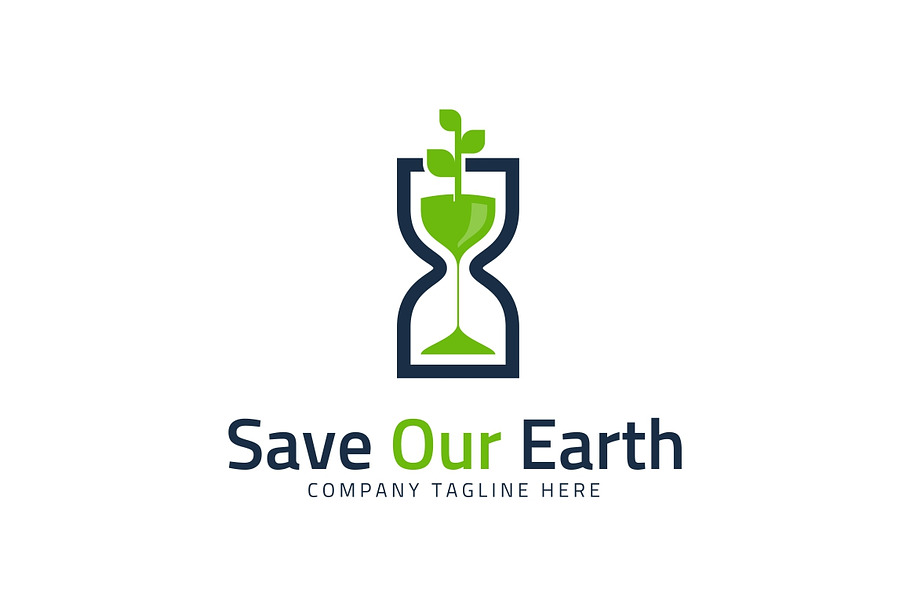 Save Earth - Go Green Logo Template