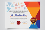 Multicolored Certificate