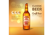 Craft Beer in Glass Bottle Promo
