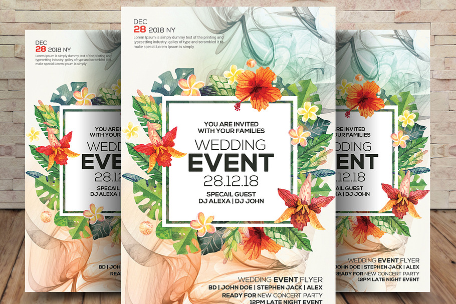 Wedding Event Flyer in Flyer Templates - product preview 8