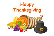 Happy Thanksgiving Day Poster with