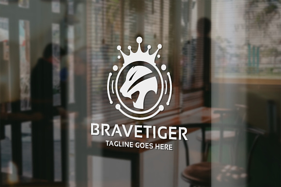 Brave Tiger Logo in Logo Templates - product preview 1