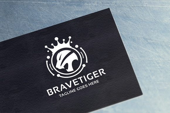 Brave Tiger Logo in Logo Templates - product preview 4