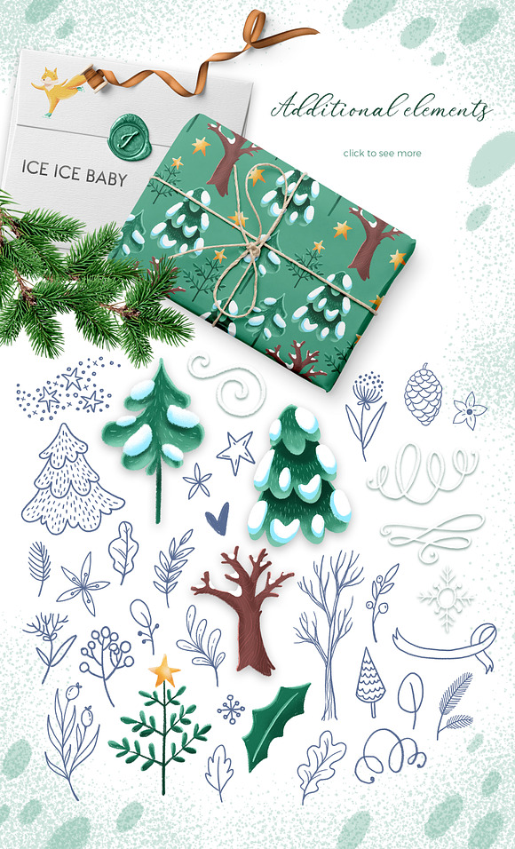 Ice Ice Baby • winter scene creator in Illustrations - product preview 5