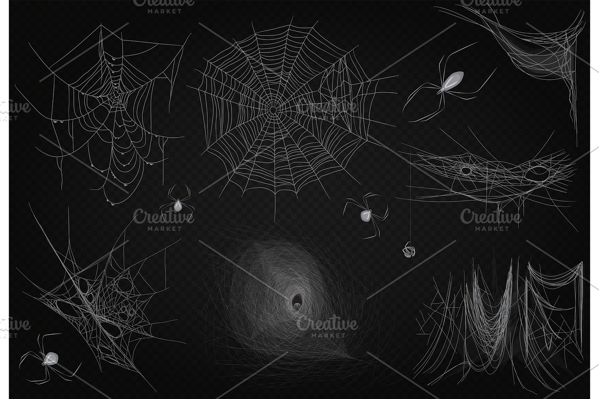 Spiderweb for Halloween design in Illustrations - product preview 8