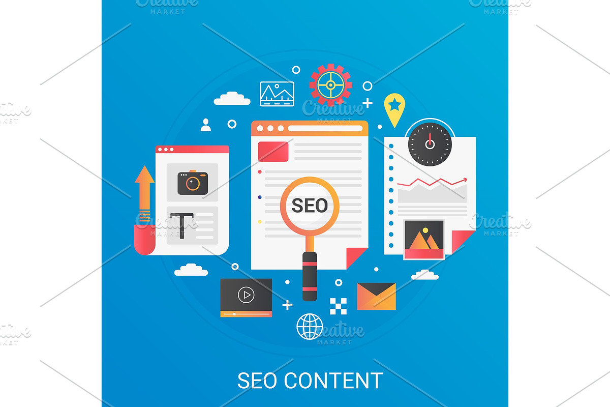 SEO content development concept in Illustrations - product preview 8