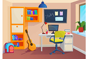 Student or pupil room workplace