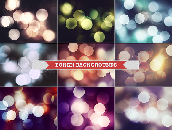 Bokeh Backgrounds in Textures - product preview 2