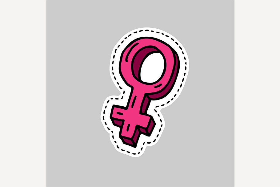Gender symbol doodle