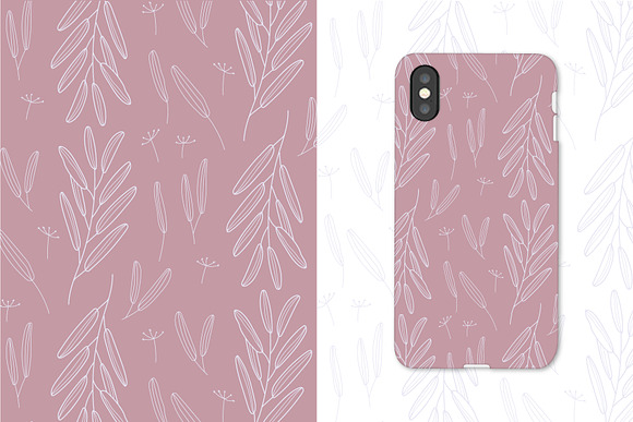 Set of floral patterns in Patterns - product preview 1