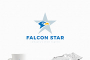 Falcon Star Logo Template