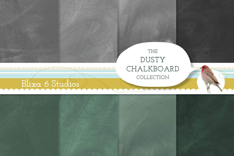 Dusty Chalkboard Background Textures in Textures - product preview 8