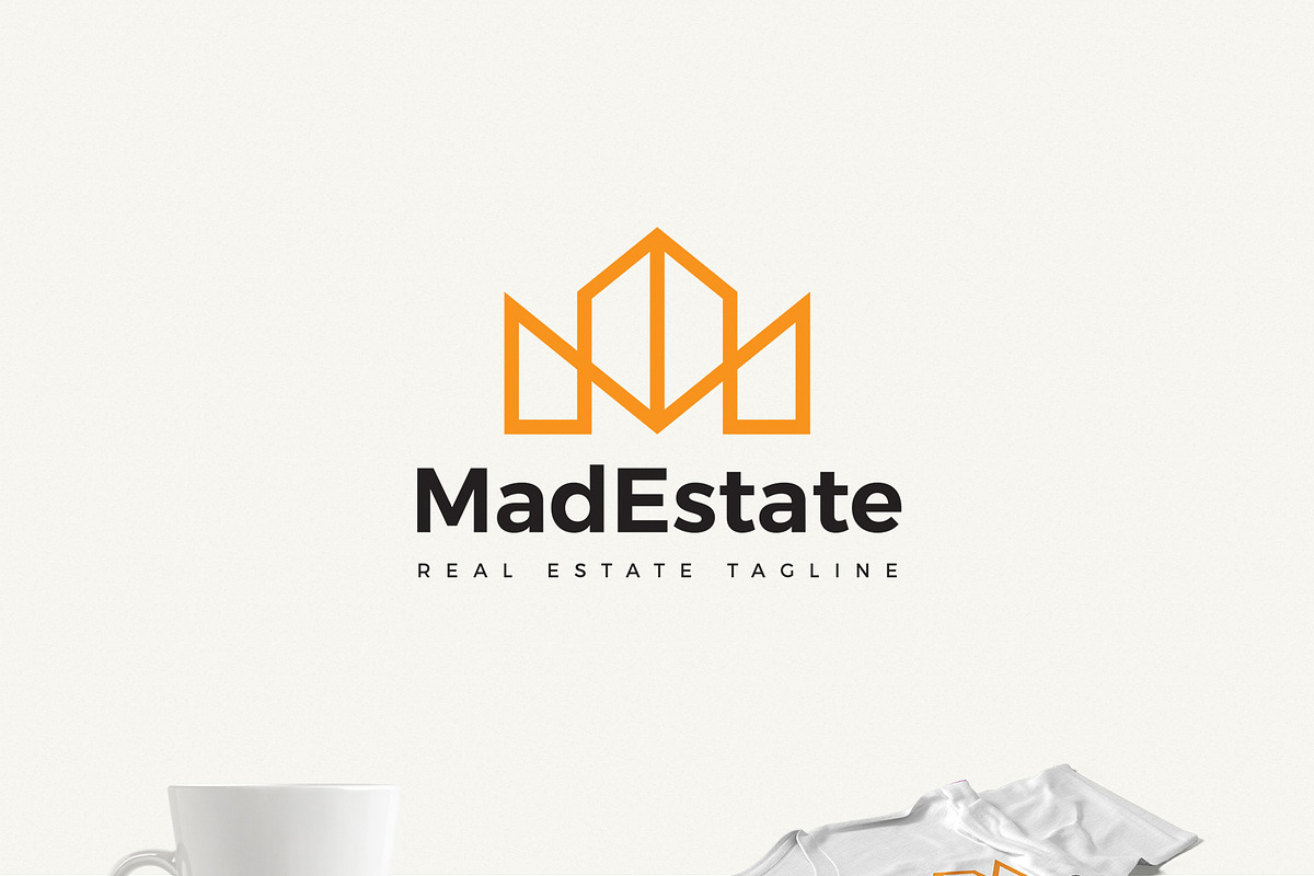 Mad Estate a Real Estate Logo in Logo Templates - product preview 8