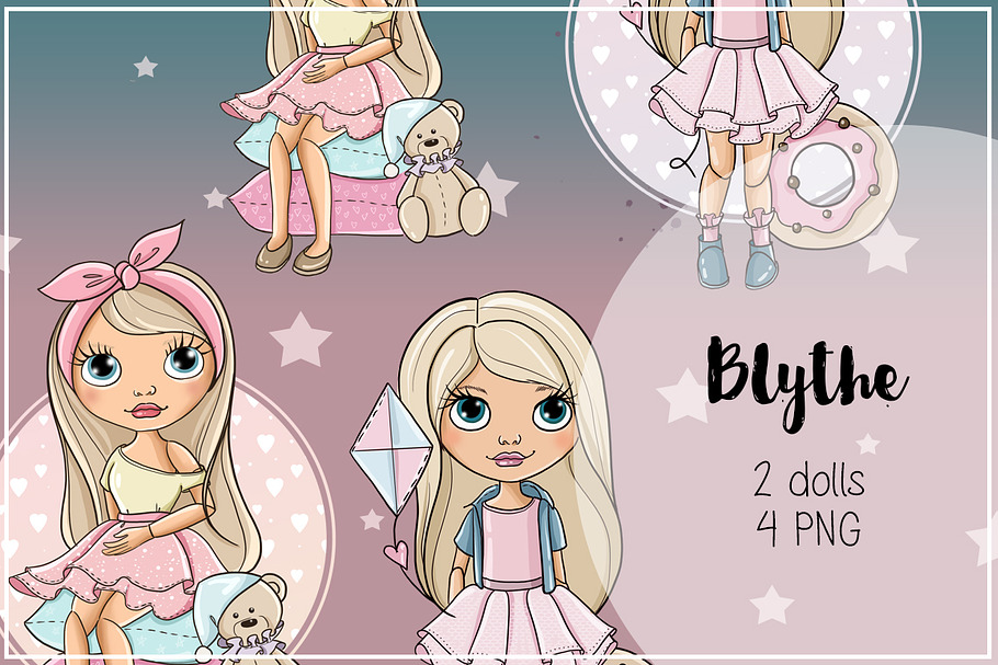 Blythe Cute Dolls in Illustrations - product preview 8
