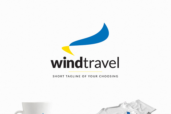 Wind Travel - a Travel Agency Logo