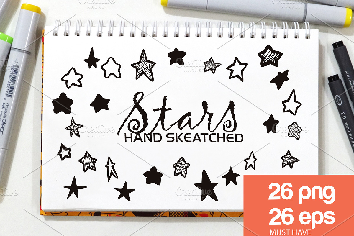 Star ClipArt - Vector & PNG in Illustrations - product preview 8