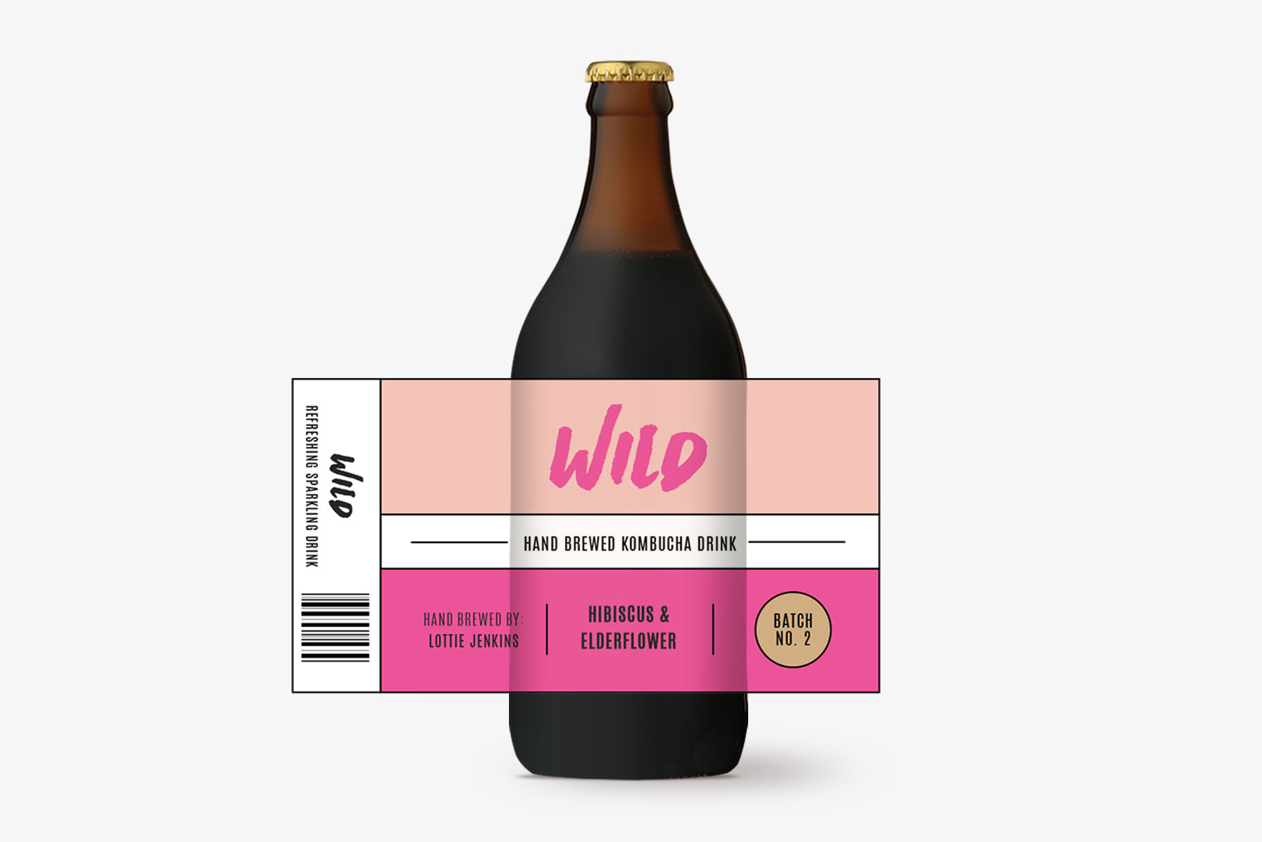 Download Wild Kombucha Bottle Template ~ Other Presentation ...
