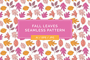 Fall Leaves Seamless Pattern