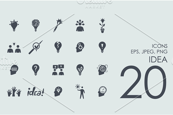 20 idea icons