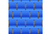 Seamless pattern of stadium seats