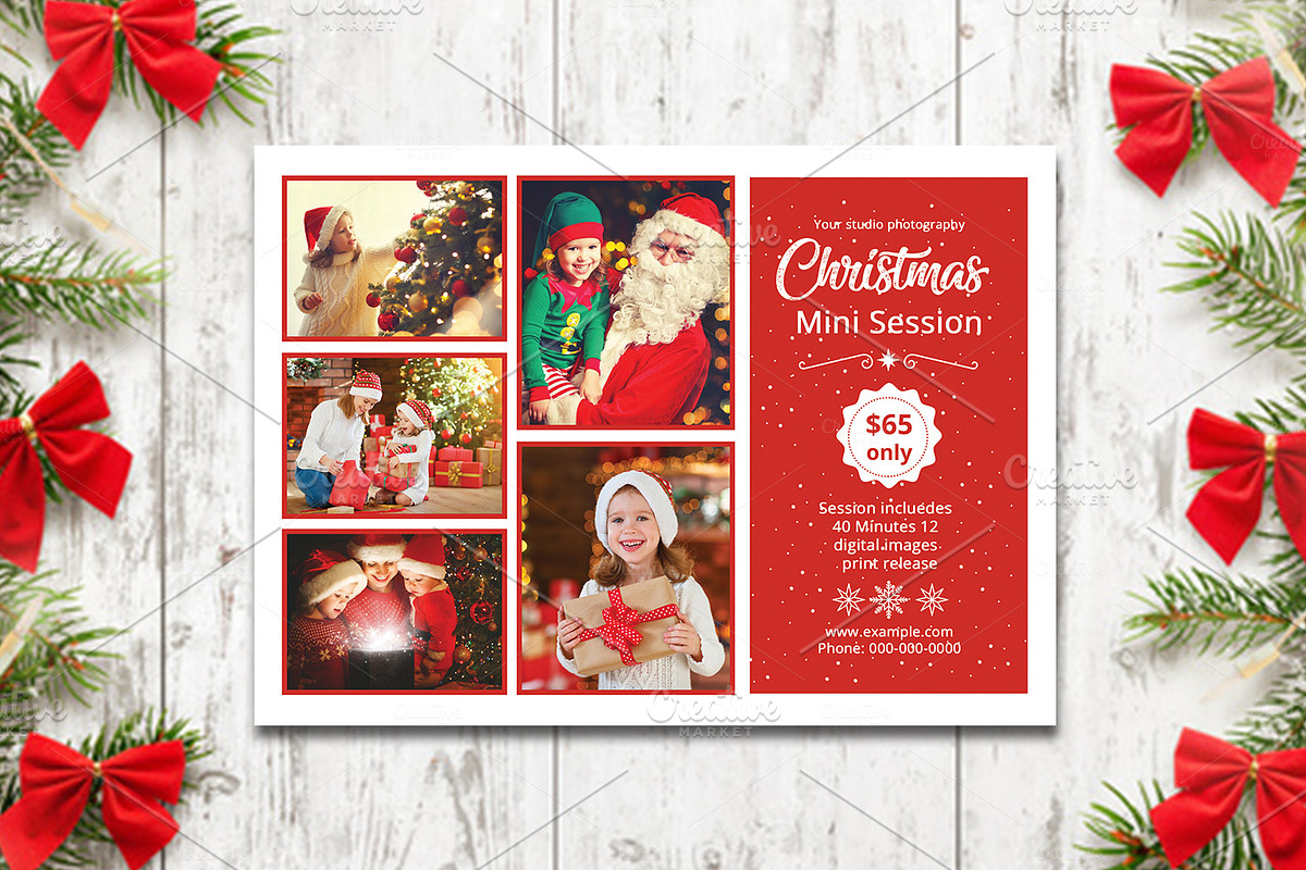Christmas Mini Session V895 in Flyer Templates - product preview 8