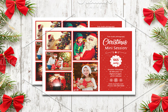 Christmas Mini Session V895 in Flyer Templates - product preview 2