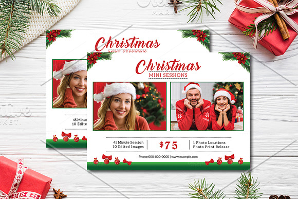 Christmas Mini Session V897 in Flyer Templates - product preview 1