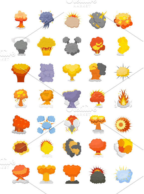 50 Explosion and Fire Vector Icons in Icons - product preview 1