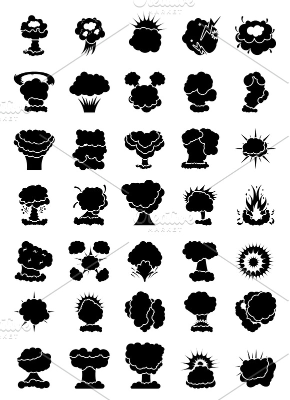50 Explosion and Fire Vector Icons in Icons - product preview 2