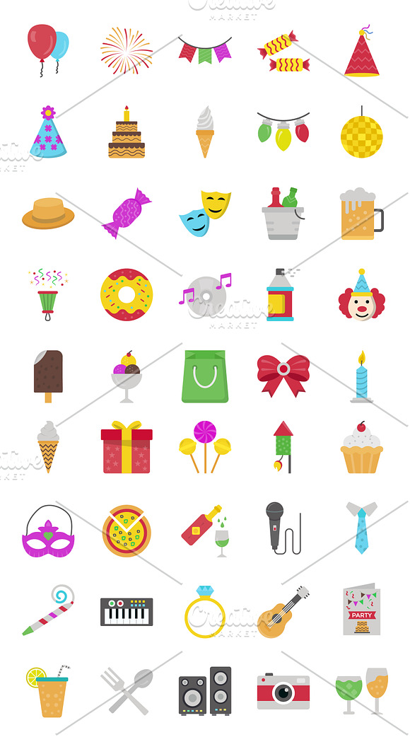 45 Mexican Party Vector Icons in Icons - product preview 1