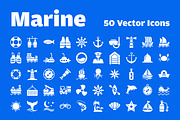50 Marine Vector Icons 