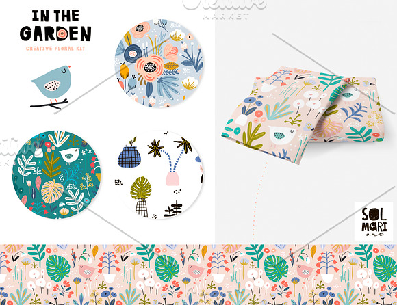 IN THE GARDEN creative floral kit in Patterns - product preview 1