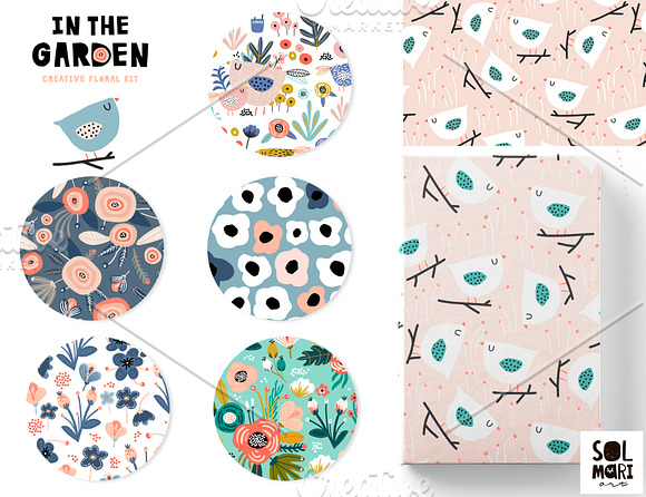 IN THE GARDEN creative floral kit in Patterns - product preview 3