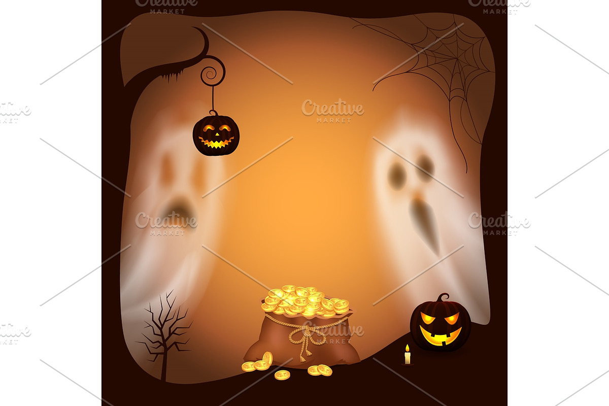 Happy Halloween Pumpkin with Light in Objects - product preview 8