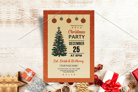 Christmas Party Flyer V898 in Flyer Templates - product preview 1
