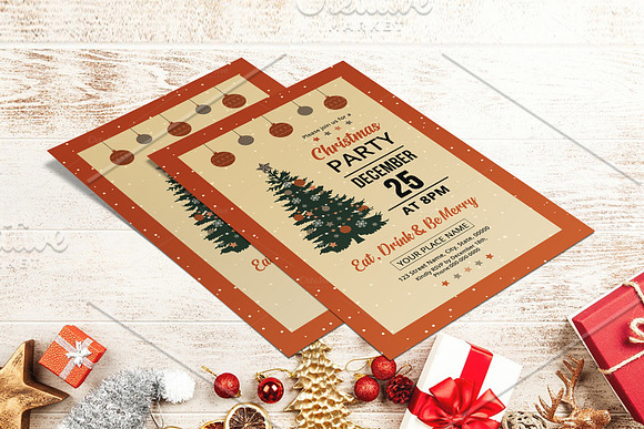 Christmas Party Flyer V898 in Flyer Templates - product preview 2