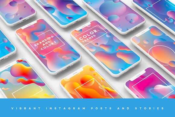 Vibrant Instagram Posts and Stories in Textures - product preview 13