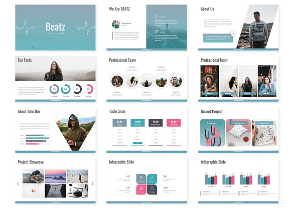 Beatz - Google Slides Template in Google Slides Templates - product preview 2