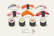 Big Set of Sushi Rolls 03