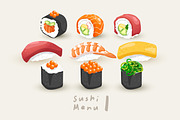 Big Set of Sushi Rolls 1