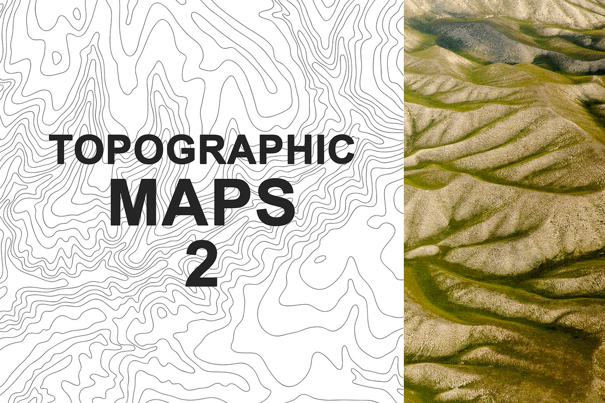 Topographic maps 2 in Textures - product preview 8