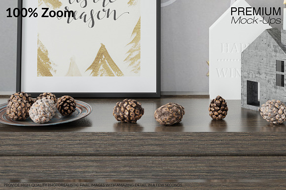 Christmas Frames & Wall Set in Print Mockups - product preview 14
