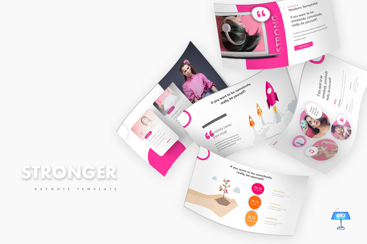 Stronger - Keynote Template in Keynote Templates - product preview 8