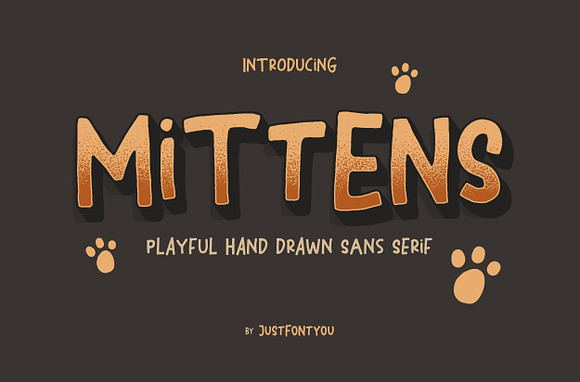 Mittens - Casual Fun Font in Sans-Serif Fonts - product preview 5
