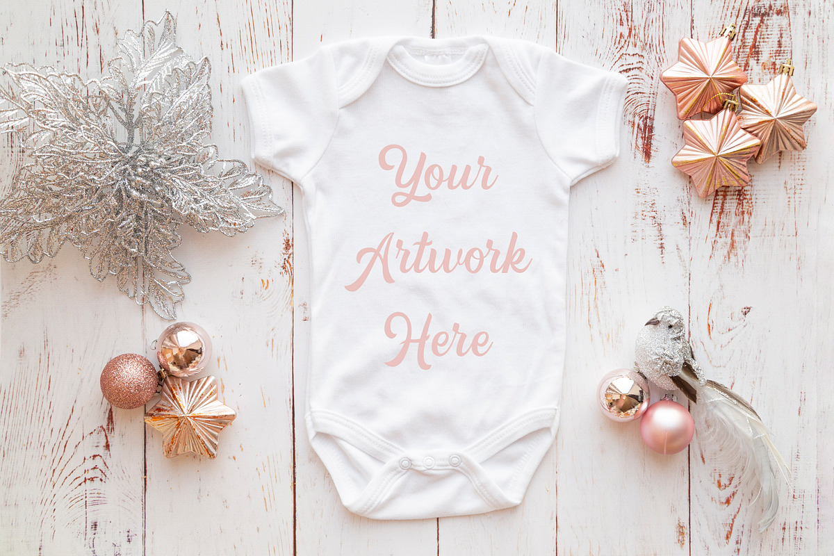 Babygrow, All-In-One, onesie, infant in Product Mockups - product preview 8